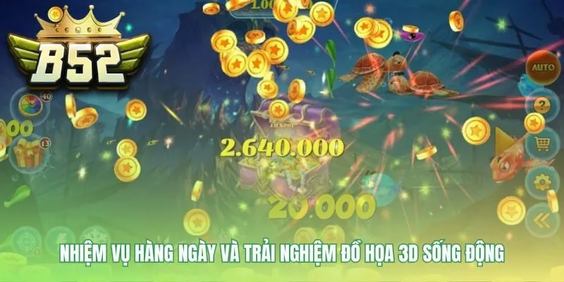 Tính năng bắn cá hỗ trợ như khóa mục tiêu khi săn boss